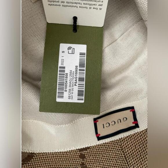 NEW NWT GUCCI JUMBO GG LOGO BUCKET HAT - Picture 5 of 10